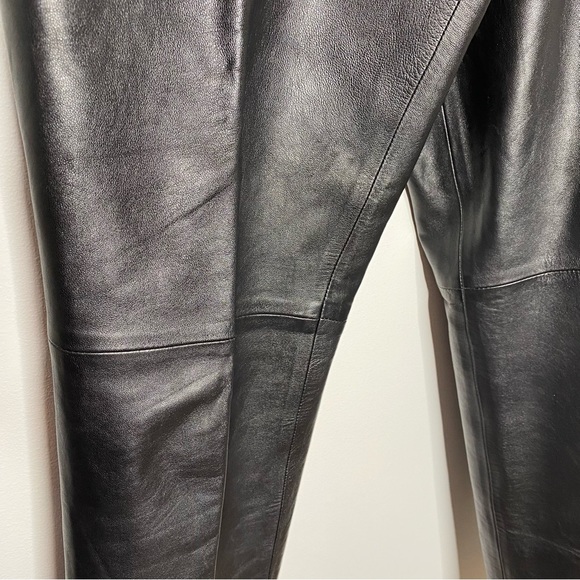 KORS Michael Kors Black Leather Pants - Picture 3 of 15